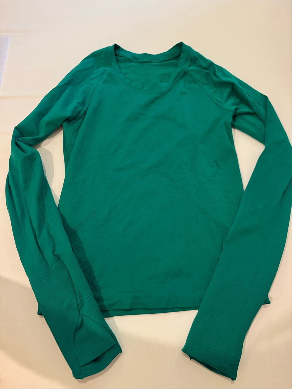 lululemon athletica Women's Long Sleeve Scoop Neck Top - Emerald Green